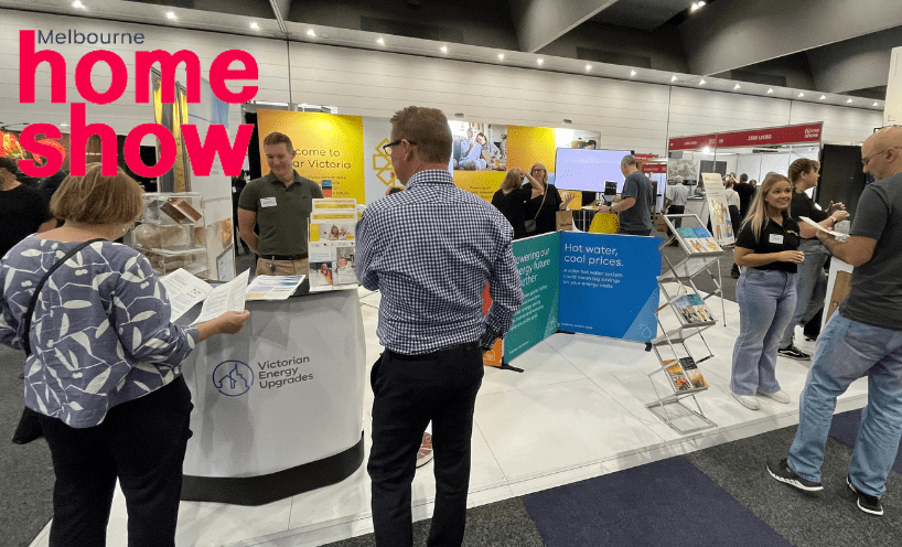 People attending the Melbourne home show